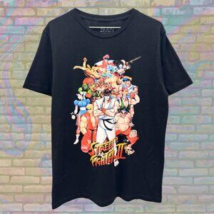 Street Fighter II Characters Tshirt Medium Unisex Retro Video Games Fighter